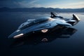 Elegant and futuristic starship design with