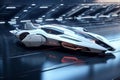 Elegant and futuristic starship design with