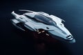 Elegant and futuristic starship design with