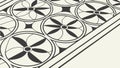 Elegant geometric fan pattern, ideal for backgrounds and decorative elements, vector design Generative AI Royalty Free Stock Photo
