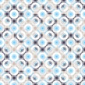 Elegant geometric seamless vector pattern. Regular background with small and large circles and semicircles.