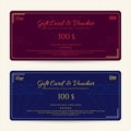 Elegant gift card or gift voucher template