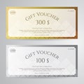 Elegant gift voucher or gift card Thai applied art background