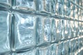 elegant glass bricks arranged in a unique pattern, enhancing the architectural concept Royalty Free Stock Photo