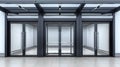 Elegant Glass Elevator Ascending Inside Modern Building Royalty Free Stock Photo