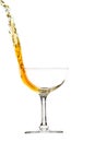 Elegant glass with splash of drink Royalty Free Stock Photo
