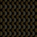 Elegant gold and black circular pattern design Royalty Free Stock Photo