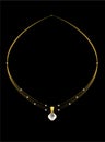 Elegant gold diamond necklace