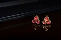 Elegant gold earrings for ladies