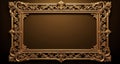 Elegant gold frame, ready for your masterpiece