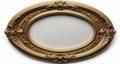 Elegant gold-framed mirror with intricate design Royalty Free Stock Photo