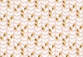 Elegant gold and pale rosy leaf seamless pattern.