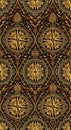 Elegant Golden Compass Rose Pattern Design Royalty Free Stock Photo