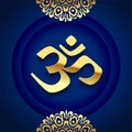 elegant and golden om symbol mythological significance of hinduism