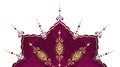 Elegant golden ottoman turkish design Royalty Free Stock Photo