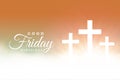 elegant good friday wishes background for your christian religion design