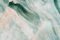 Elegant green and white marble texture with subtle peach veins Royalty Free Stock Photo