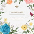 Elegant greeting card template Royalty Free Stock Photo