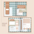 Elegant half-fold template design