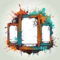 Halloween Frame Design: Stand Out this Season with Splendid Color & Style Royalty Free Stock Photo