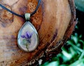 elegant handmade resin jewelry, pressed flowers in epoxy resin