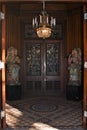 The Entrance to the Calhoun Mansion in Charleston South Carolina Royalty Free Stock Photo