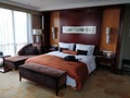 Elegant hotel room with views in Chongqing, China