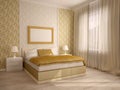 Elegant house bedroom interiors