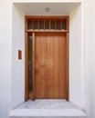 Elegant house wooden door