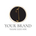 Elegant I Letter Initial Clean Feminine Business Logo