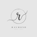 Elegant Initial Letter Type R Logo