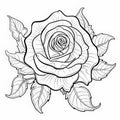 Elegant Inking Techniques: Free Coloring Pages Of Tattoo-inspired Roses And Leaves