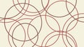 Elegant intersecting circles geometric pattern design, vector design Generative AI Royalty Free Stock Photo