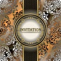 Elegant invitation cards. design templates for social media. Royalty Free Stock Photo