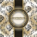 Elegant invitation cards. design templates for social media. abstract creative backgrounds. Royalty Free Stock Photo