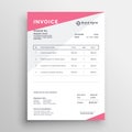 Elegant invoice quotation template design