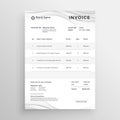 Elegant invoice template for your business