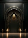 Elegant Islamic Architecture: Ramadan Interior Design Royalty Free Stock Photo