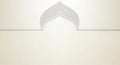 Elegant islamic archway design with subtle geometric patterns Royalty Free Stock Photo