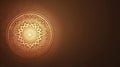 Elegant Islamic Geometric Pattern on Light Brown Background. Generative ai Royalty Free Stock Photo