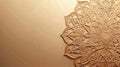 Elegant Islamic Geometric Pattern on Light Brown Background. Generative ai Royalty Free Stock Photo