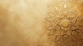 Elegant Islamic Geometric Pattern on Light Brown Background. Generative ai Royalty Free Stock Photo