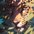 Elegant Jaguar: Forest\'s Feline Guardian