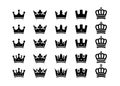 Elegant king crown vector icon.