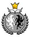 Elegant king emblem