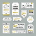 Elegant label design set