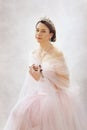 Elegant lady pink tiara