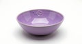 Elegant lavender ceramic bowl with subtle textured interior perfect for serving or display Royalty Free Stock Photo