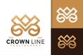 Elegant Letter M Crown Logo Design, Brand Identity logos vector, modern logo, Logo Designs Vector Illustration Template Royalty Free Stock Photo