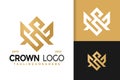 Elegant Letter V Crown Logo Design, brand identity logos vector, modern logo, Logo Designs Vector Illustration Template Royalty Free Stock Photo